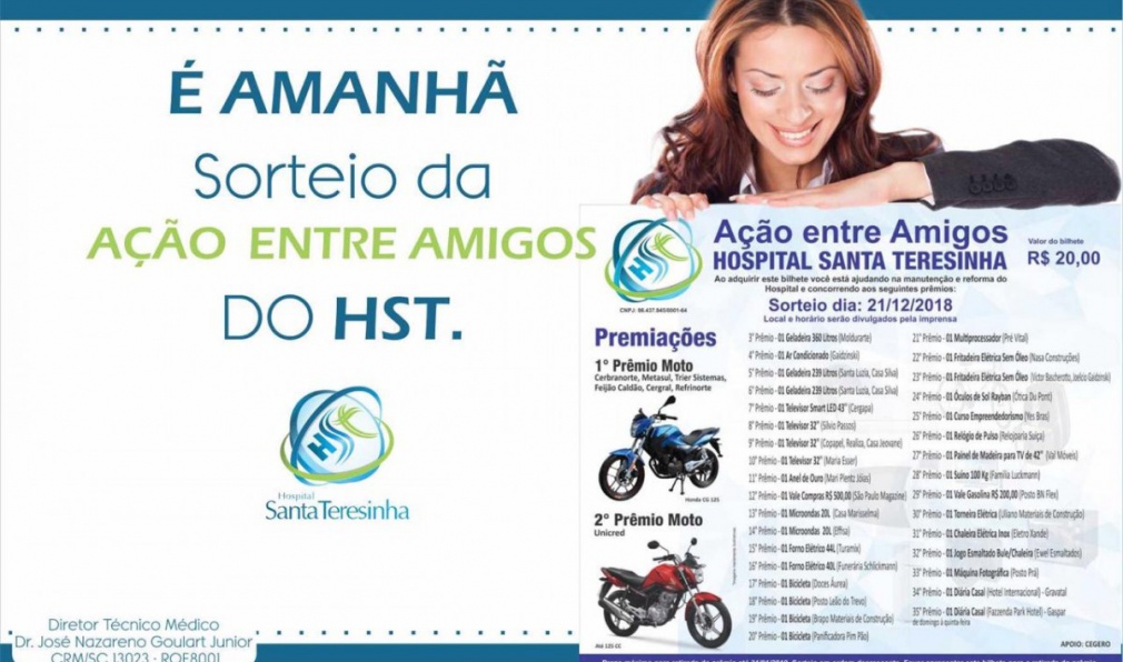 HST sorteia 35 prêmios da sua Ação Entre Amigos nesta sexta-feira